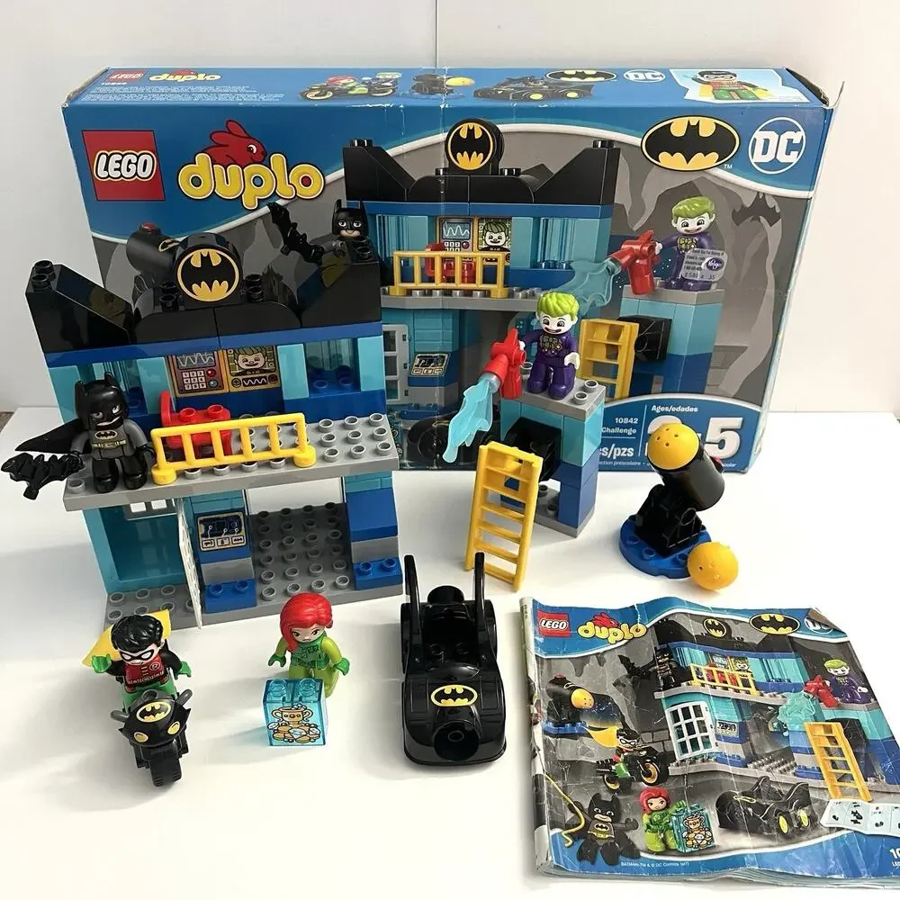 Lego Duplo 10842 Batcave Challenge Batman Complete Building Set w/ Box Manual